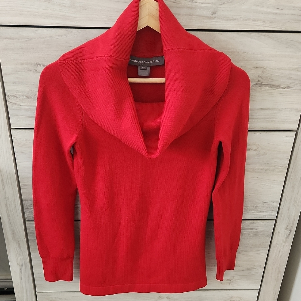 Womens French Connection Red Sweater Size XS